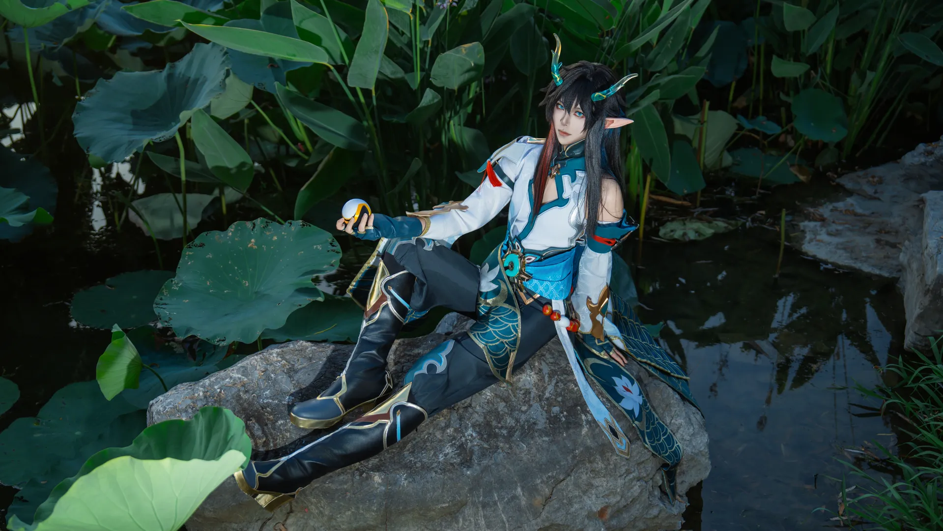 cosplay, 崩坏星穹铁道, 生贺, 丹恒·饮月cos, 荷叶