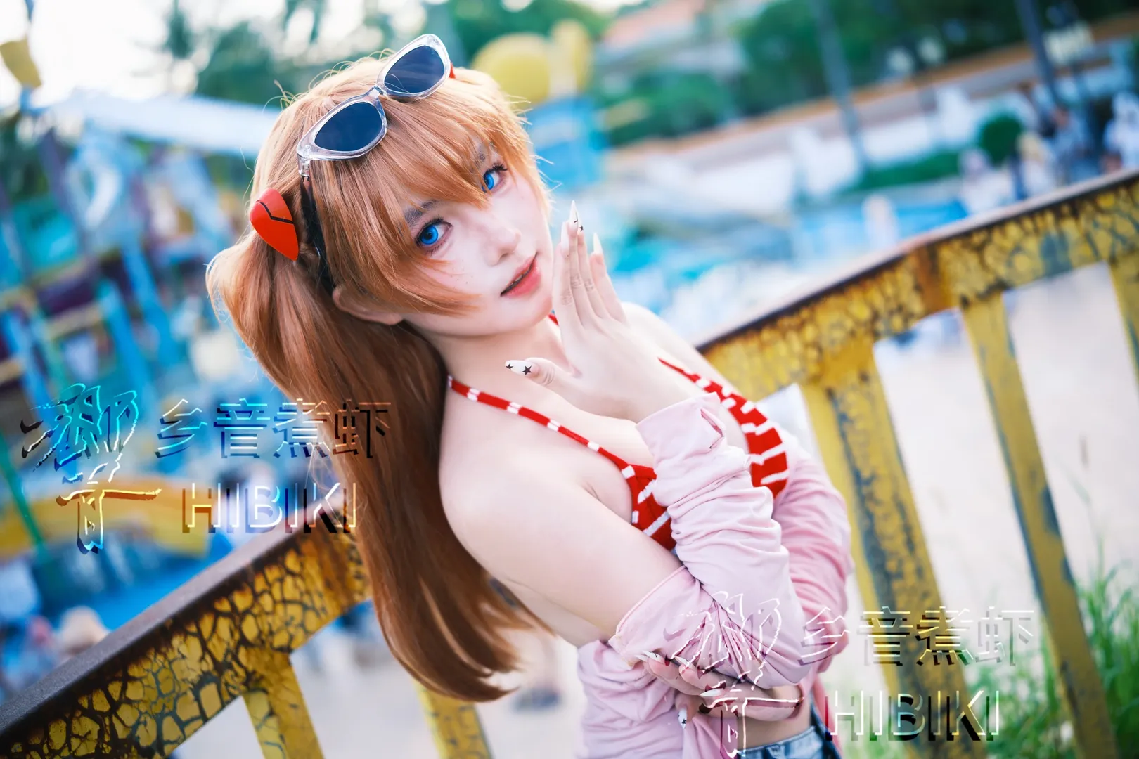 Swimsuit cosplay, Summer Film, Asuka Cosplay, Neon Genesis Evangelion, Swimming pool photography - Image 3