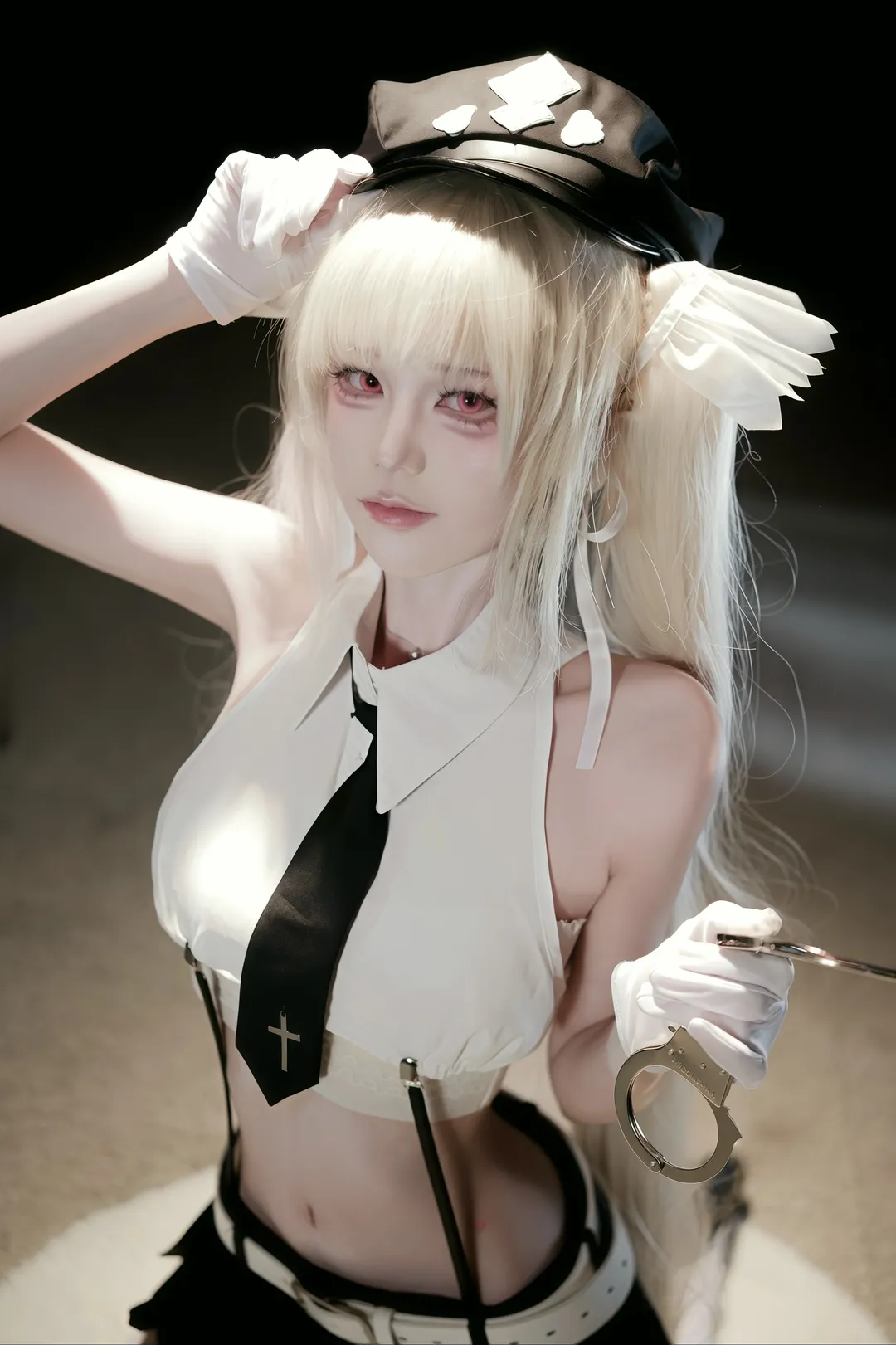 jk, 天使女警cos, 白丝cos, rurudo, 女警cos