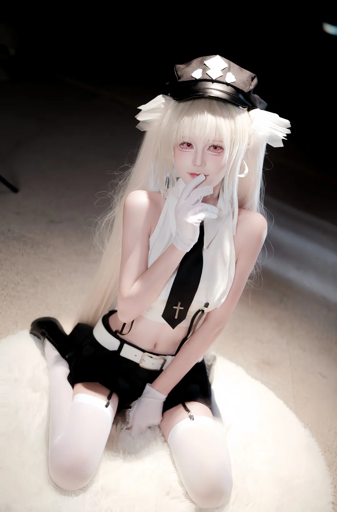 jk, 天使女警cos, 白丝cos, rurudo, 女警cos - 第3张