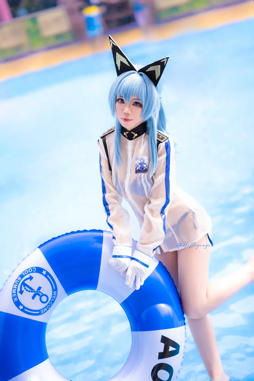 長隆水上楽園, 勝利の女神:NIKKE, ヘルム コスプレ, 夏の水遊びコスプレ, 二次元撮影シェア - 7枚目