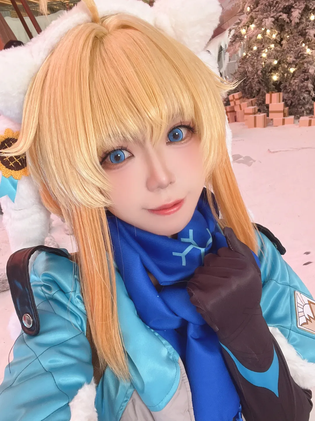 崩壊：スターレイル, コスプレ日常, リンクス・ランドゥーコスプレ, 雪原探検家, 室内雪景色 - 1枚目