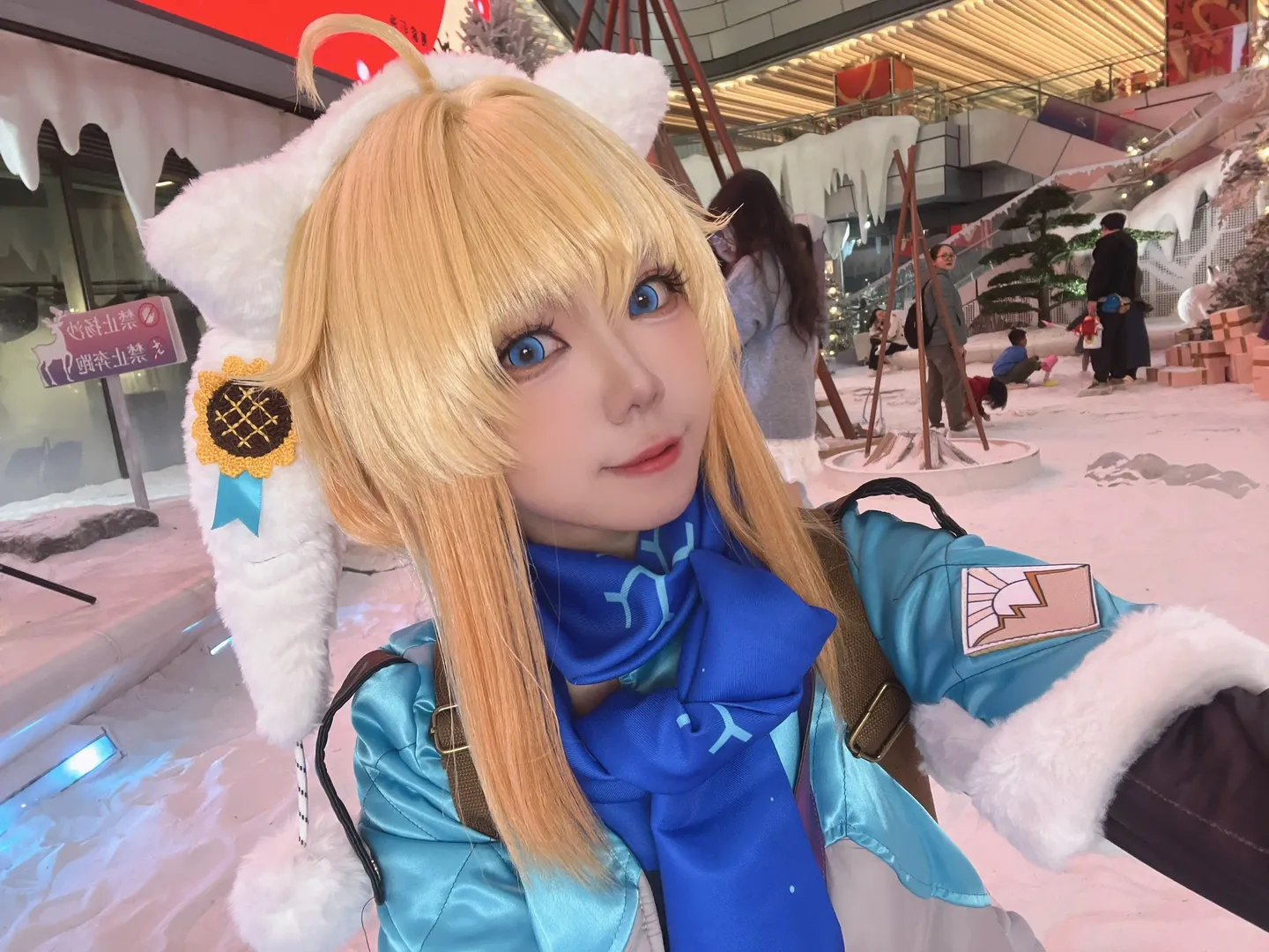 崩壊：スターレイル, コスプレ日常, リンクス・ランドゥーコスプレ, 雪原探検家, 室内雪景色 - 4枚目