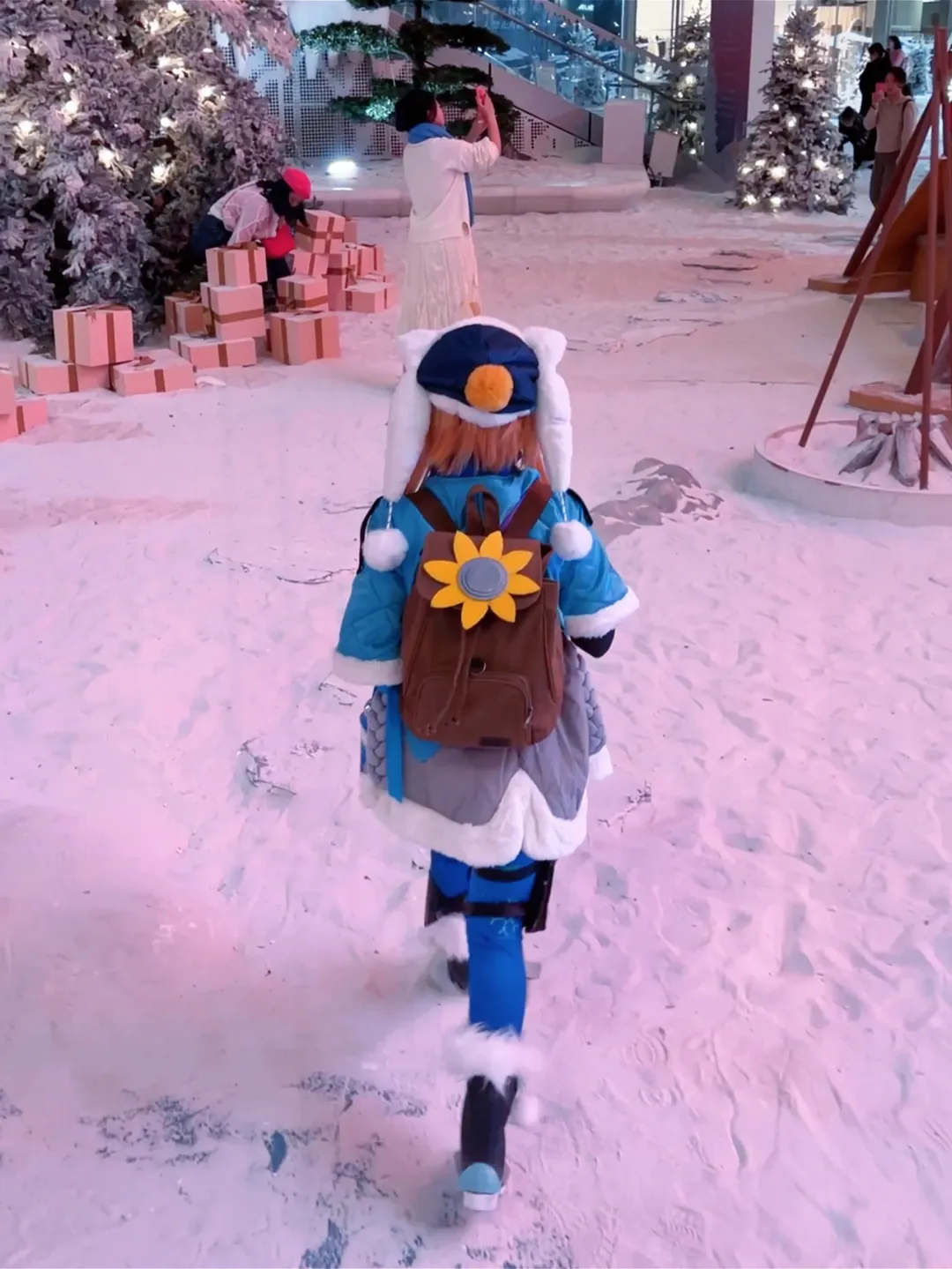 崩壊：スターレイル, コスプレ日常, リンクス・ランドゥーコスプレ, 雪原探検家, 室内雪景色 - 5枚目