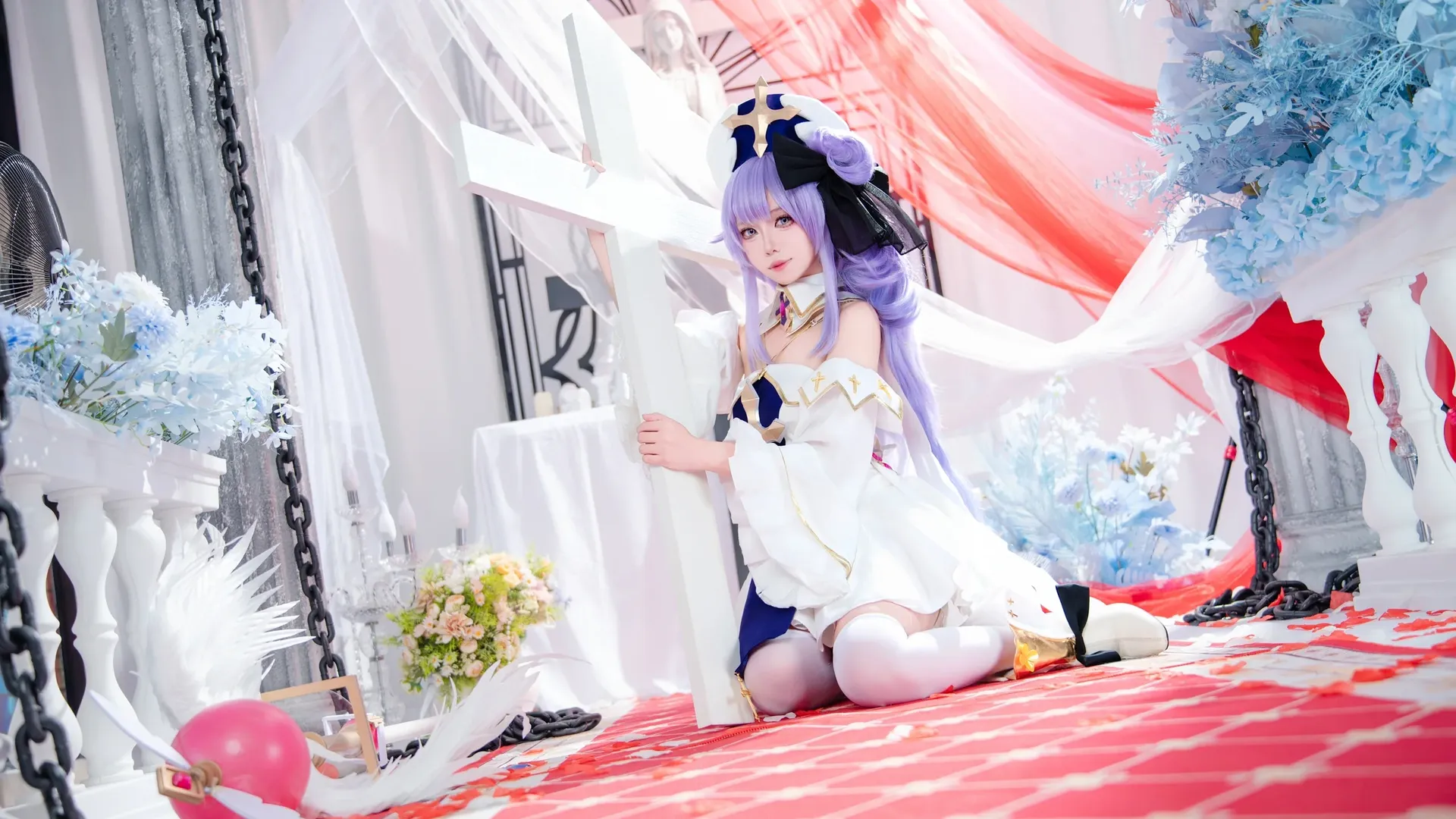 角色扮演, 二次元摄影, 碧蓝航线, 独角兽cos, 白丝穿搭