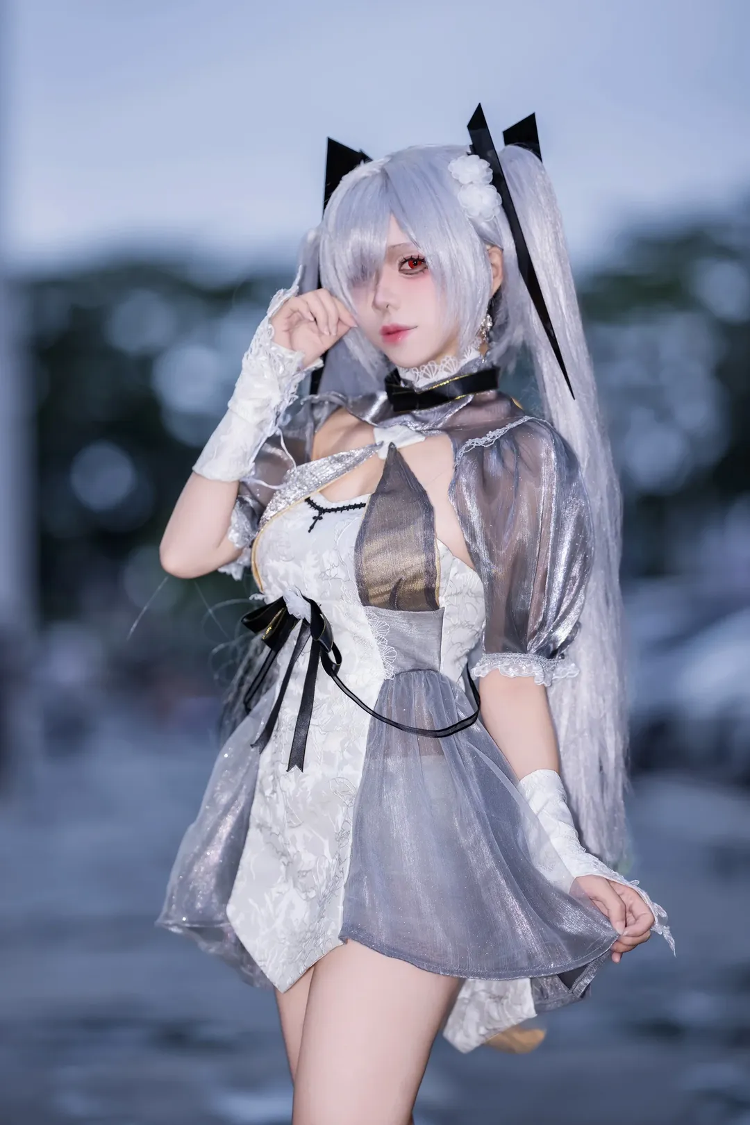 二次元cosplay, 灰姑娘cos, Nikke胜利女神, 广州萤火虫漫展, 下雨天场照 - 第2张