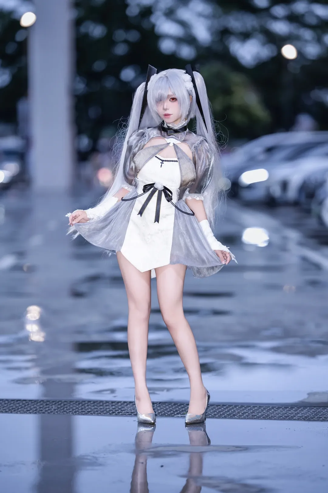二次元cosplay, 灰姑娘cos, Nikke胜利女神, 广州萤火虫漫展, 下雨天场照 - 第4张