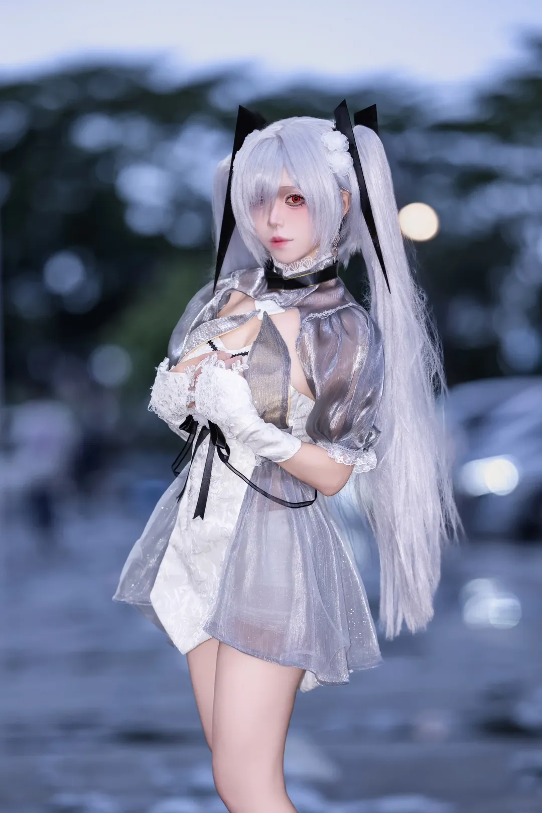 二次元cosplay, 灰姑娘cos, Nikke胜利女神, 广州萤火虫漫展, 下雨天场照 - 第5张