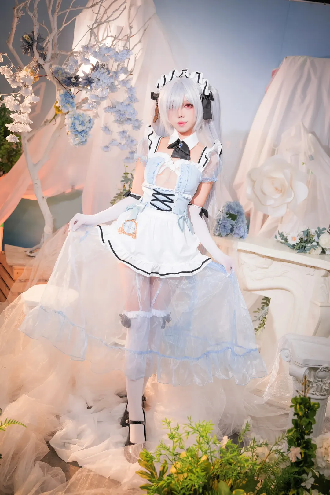 ホタルACGエキスポ, シンデレラ コスプレ, 勝利の女神：NIKKE, メイド服コスプレ, 白ストッキングコスプレ - 2枚目