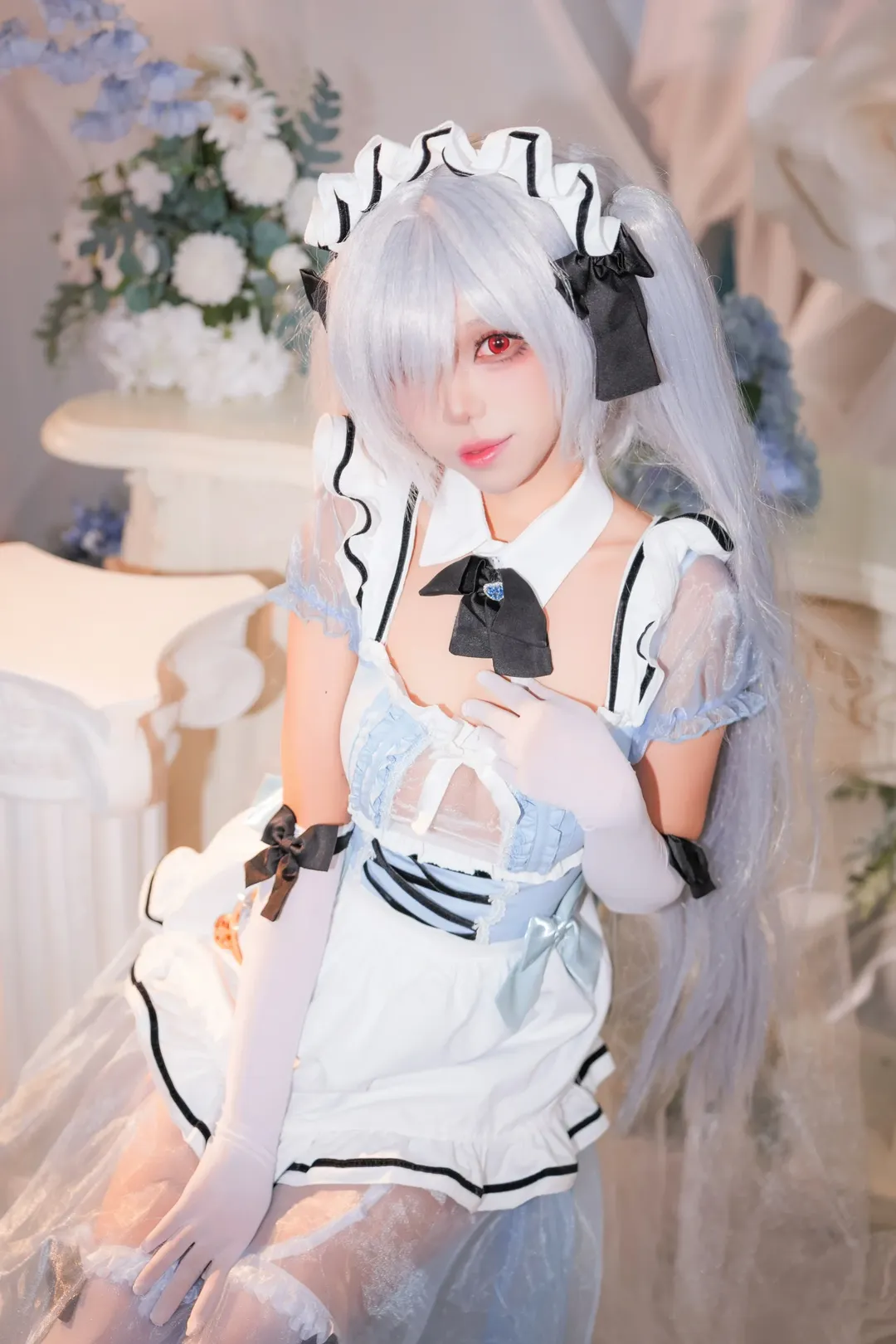 ホタルACGエキスポ, シンデレラ コスプレ, 勝利の女神：NIKKE, メイド服コスプレ, 白ストッキングコスプレ - 5枚目