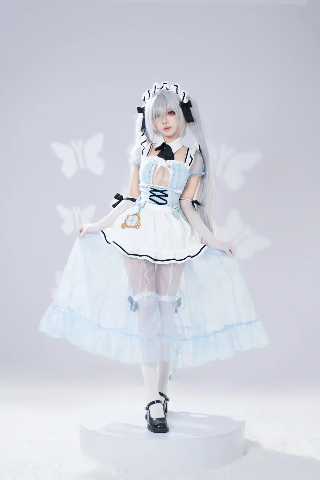 ホタルACGエキスポ, イベント写真, シンデレラ コスプレ, 勝利の女神：NIKKE, 白タイツコスプレ - 3枚目