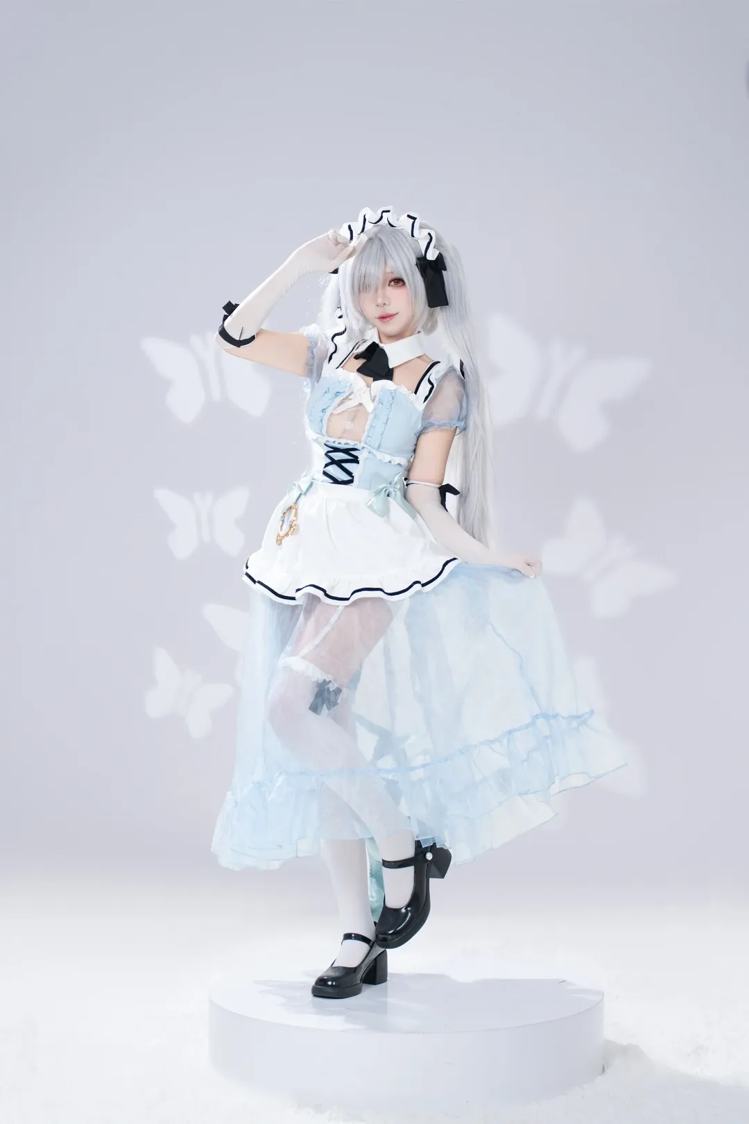 ホタルACGエキスポ, イベント写真, シンデレラ コスプレ, 勝利の女神：NIKKE, 白タイツコスプレ - 4枚目