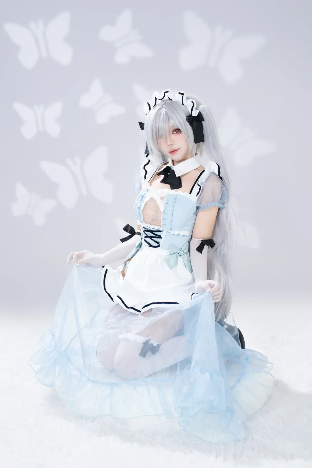 ホタルACGエキスポ, イベント写真, シンデレラ コスプレ, 勝利の女神：NIKKE, 白タイツコスプレ - 6枚目