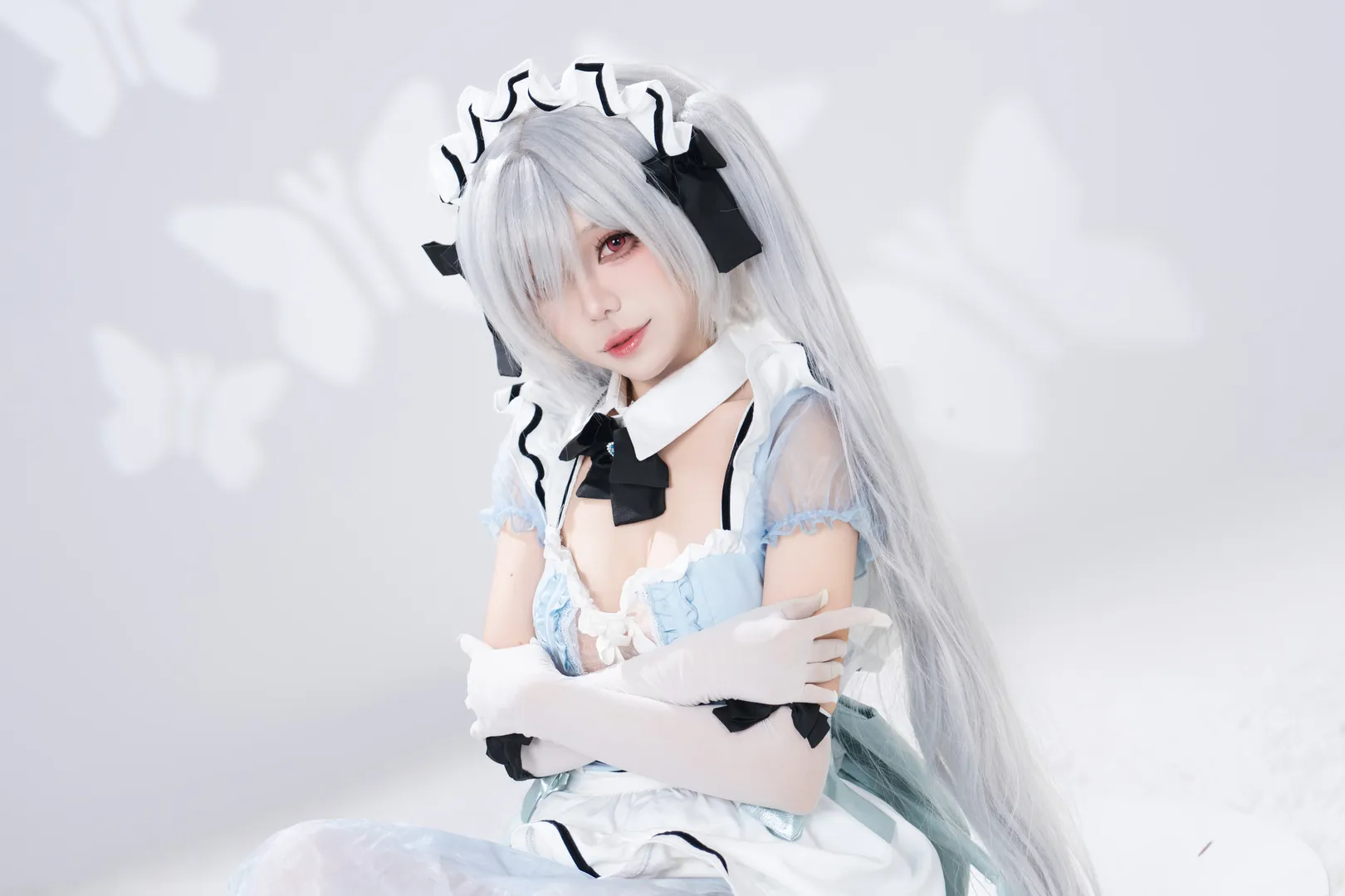 ホタルACGエキスポ, イベント写真, シンデレラ コスプレ, 勝利の女神：NIKKE, 白タイツコスプレ - 7枚目