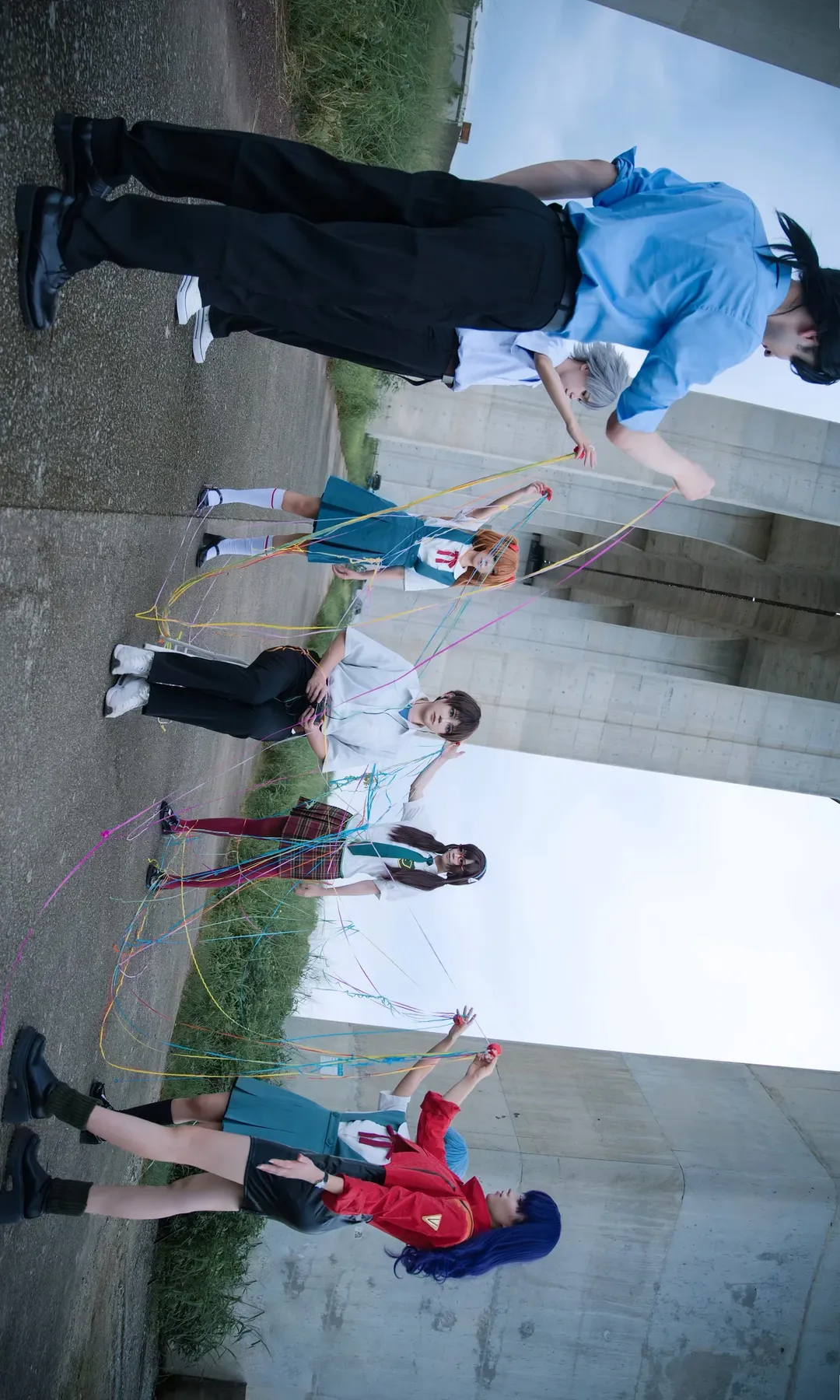 Asuka Cosplay, Neon Genesis Evangelion, Black stockings cosplay, Rei Ayanami cosplay, Evangelion group photoshoot - Image 6