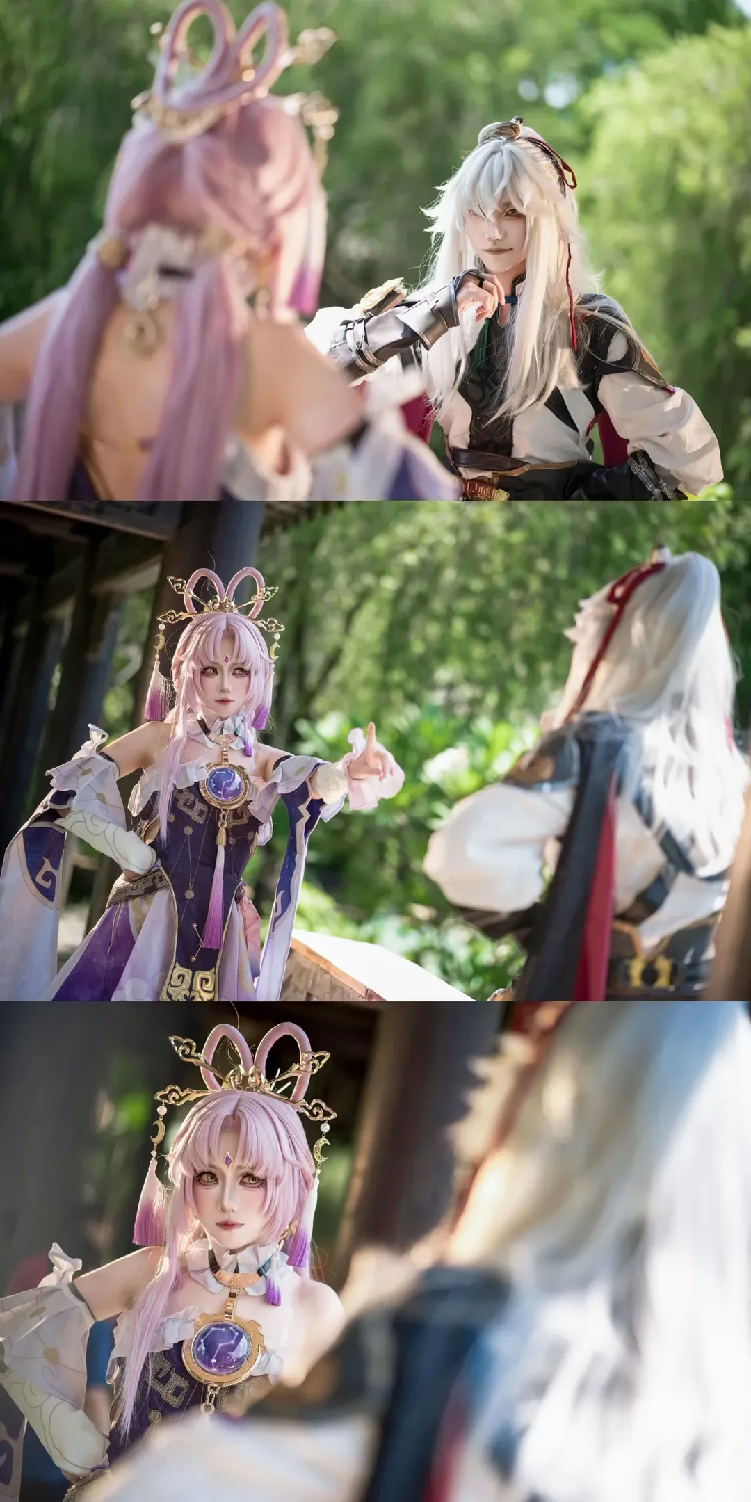 コスプレ, 崩壊：スターレイル, 符玄コスプレ, 白ストッキング, 景元 コスプレ - 2枚目