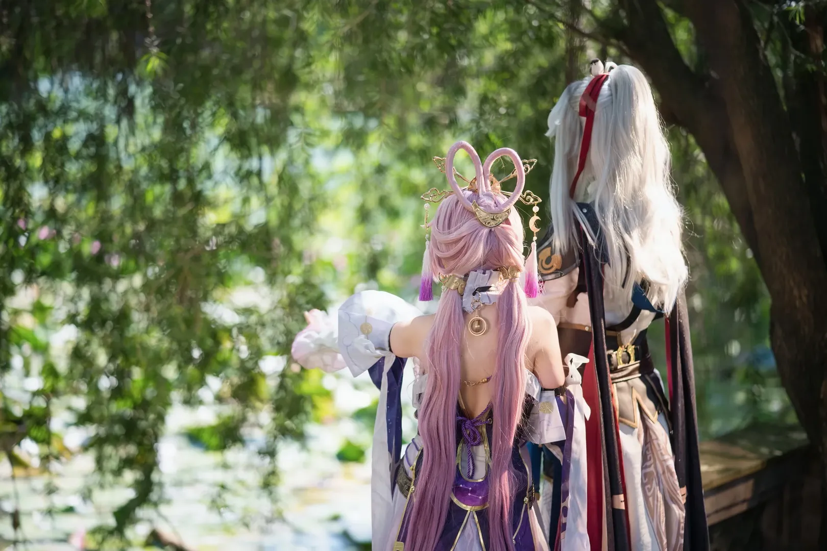コスプレ, 崩壊：スターレイル, 符玄コスプレ, 白ストッキング, 景元 コスプレ - 7枚目
