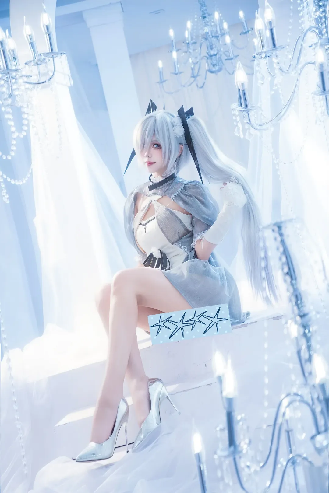 二次元撮影, シンデレラ コスプレ, コスプレ撮影, 勝利の女神：NIKKE, 銀髪ツインテール - 4枚目