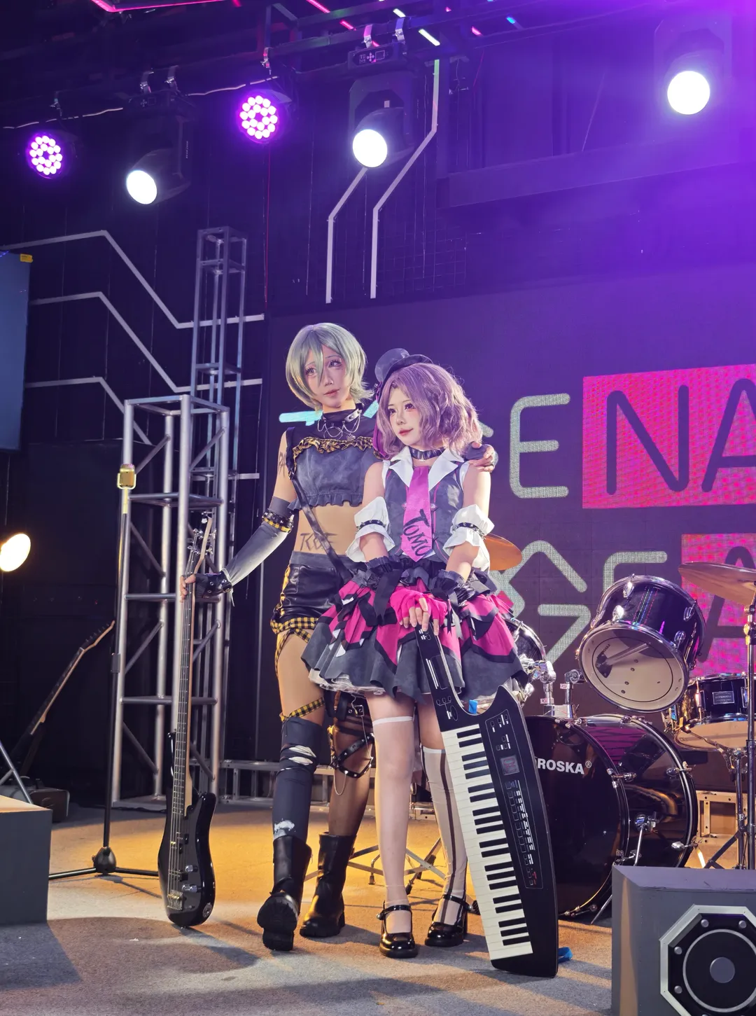 舞台写真, ガールズバンドクライ, 白タイツコスプレ, 海老塚智コスプレ, ルパ