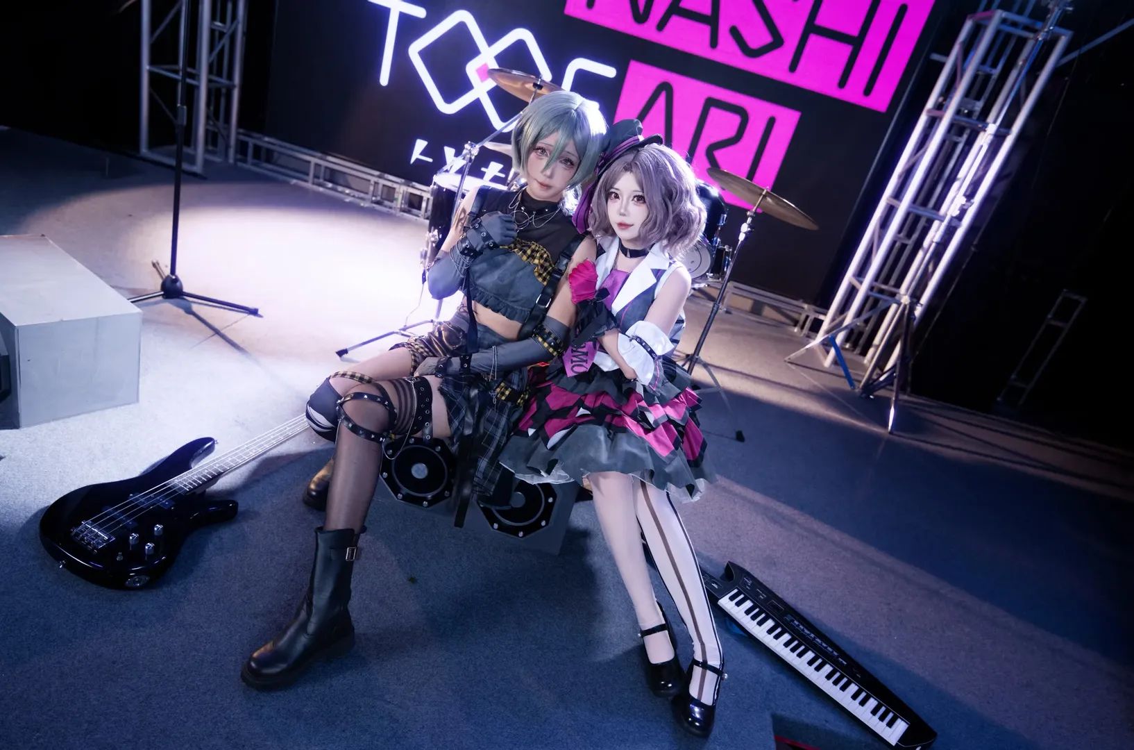 黒ストッキング, ガールズバンドクライ, 舞台コスプレ, 海老塚智コスプレ, 井芹仁菜