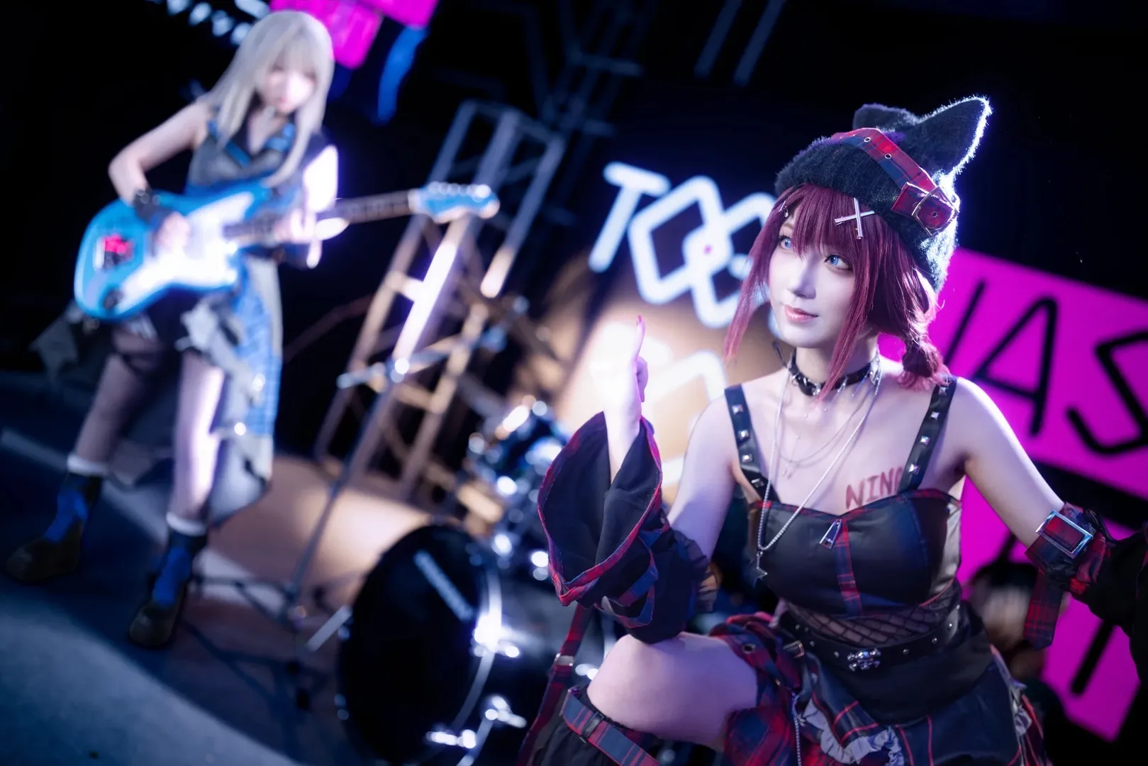 黑丝, 哭泣少女乐队, 舞台cosplay, 海老冢智cos, 井芹仁菜 - 第4张