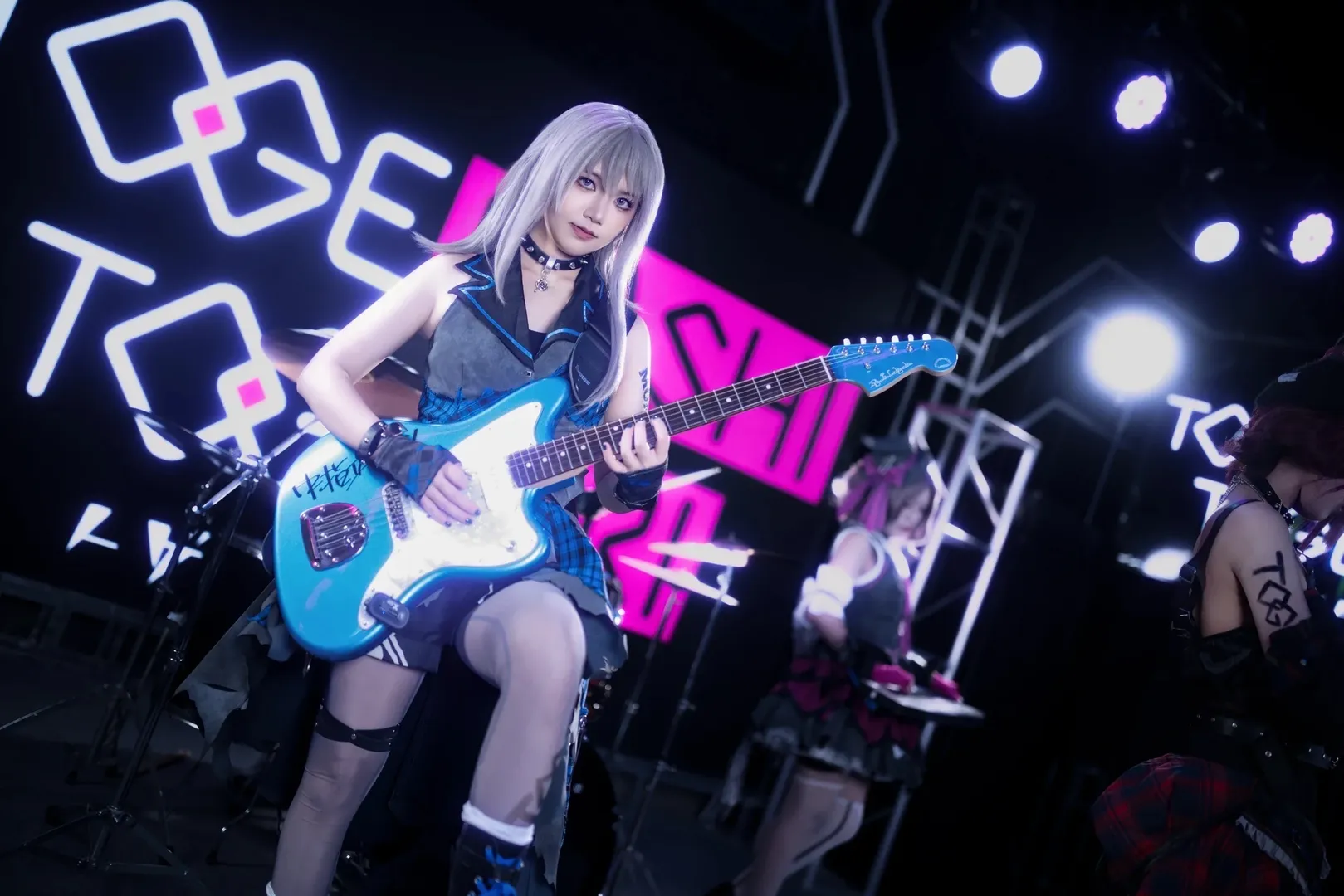 黑丝, 哭泣少女乐队, 舞台cosplay, 海老冢智cos, 井芹仁菜 - 第5张