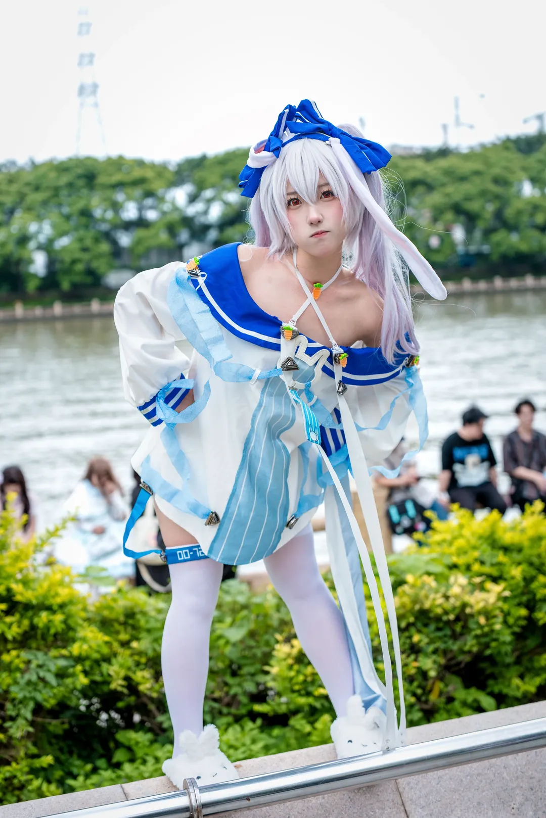碧藍航線, 螢火蟲漫展, 拉菲cos, 二次元cosplay, 白絲腿環