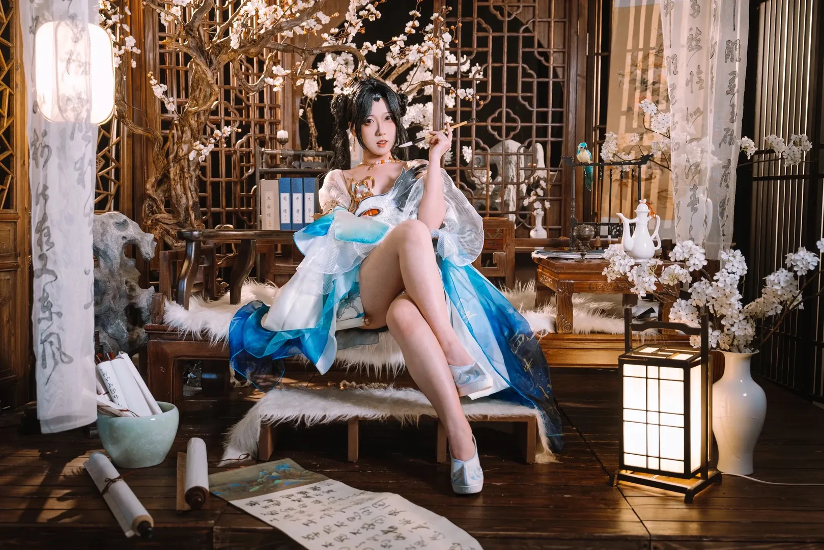 永劫无间, 蓝梦cos, 国风cosplay, 古风少女, 仙侠摄影