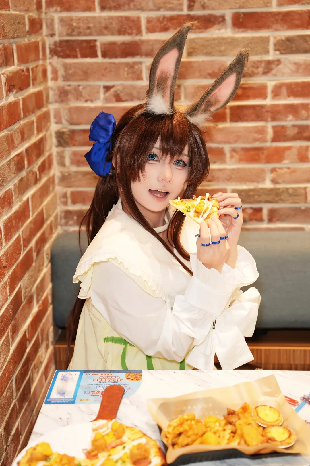 兔耳装扮, 明日方舟, 阿米娅cos, cosplay日常, 主题餐厅 - 第1张