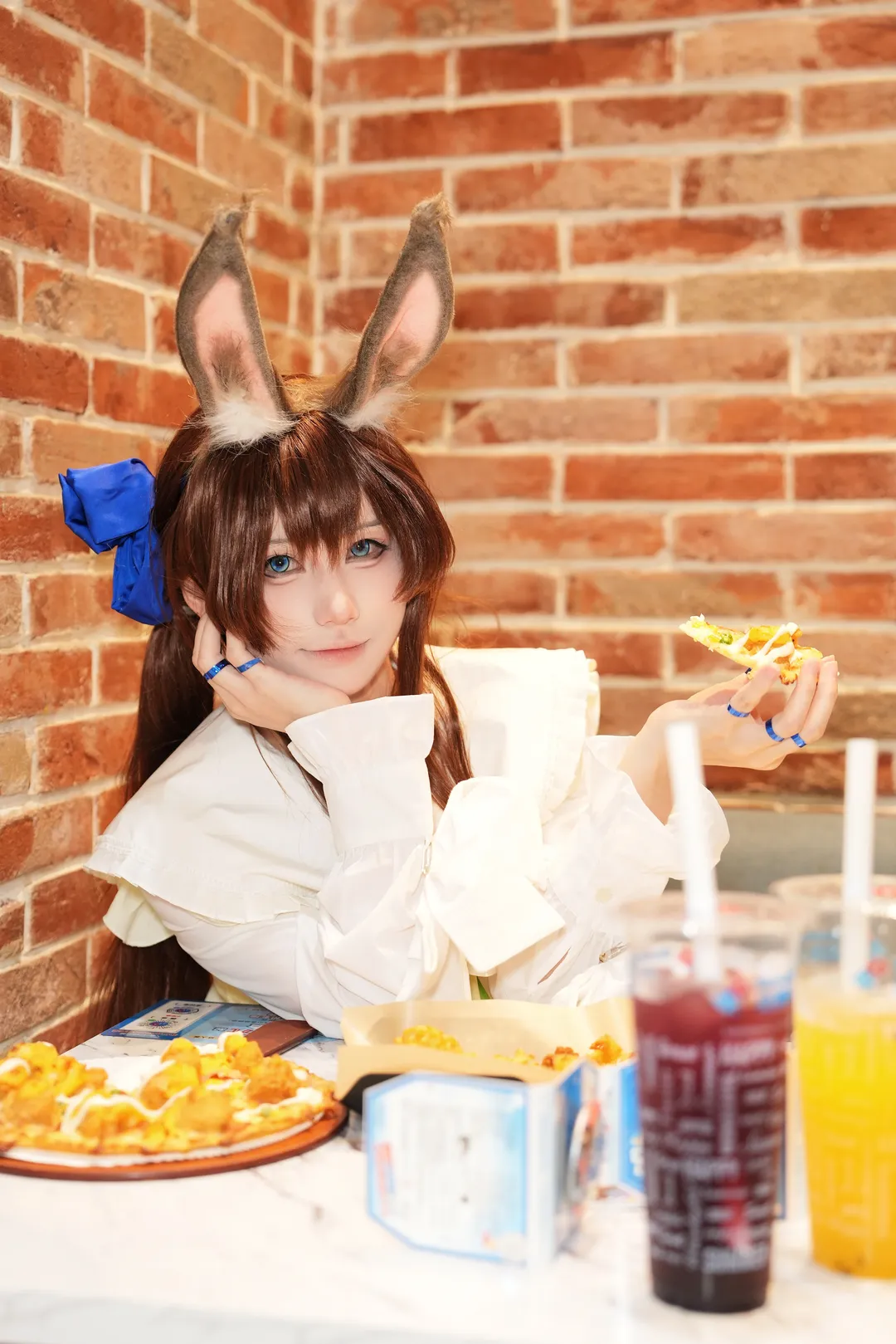 兔耳装扮, 明日方舟, 阿米娅cos, cosplay日常, 主题餐厅 - 第3张