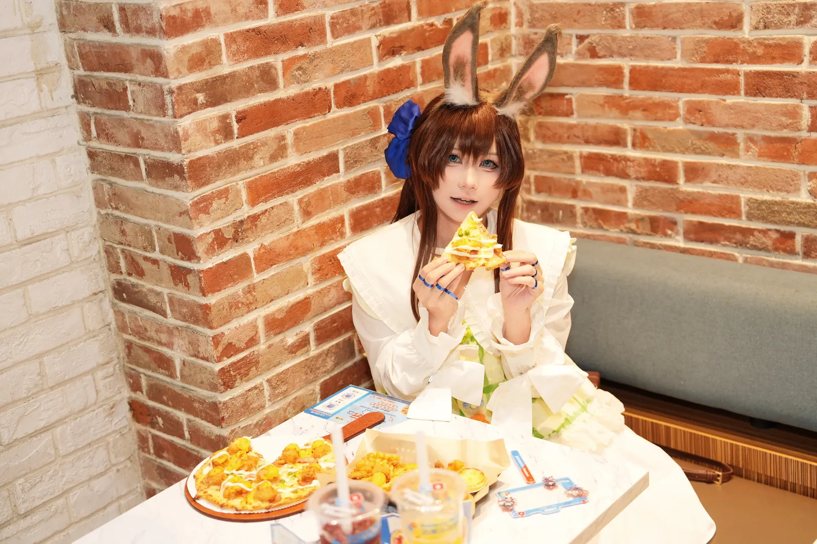 兔耳装扮, 明日方舟, 阿米娅cos, cosplay日常, 主题餐厅 - 第7张