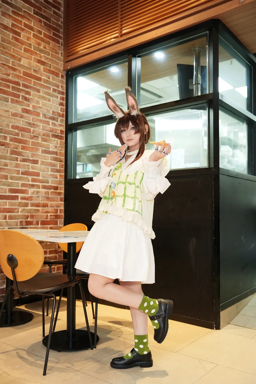 兔耳装扮, 明日方舟, 阿米娅cos, cosplay日常, 主题餐厅 - 第9张