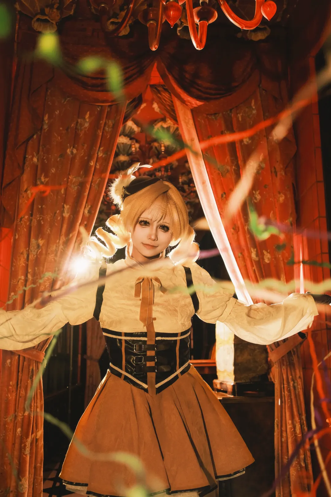 魔法少女小圆, cosplay摄影, 武器道具, 巴麻美cos, 复古楼梯 - 第9张