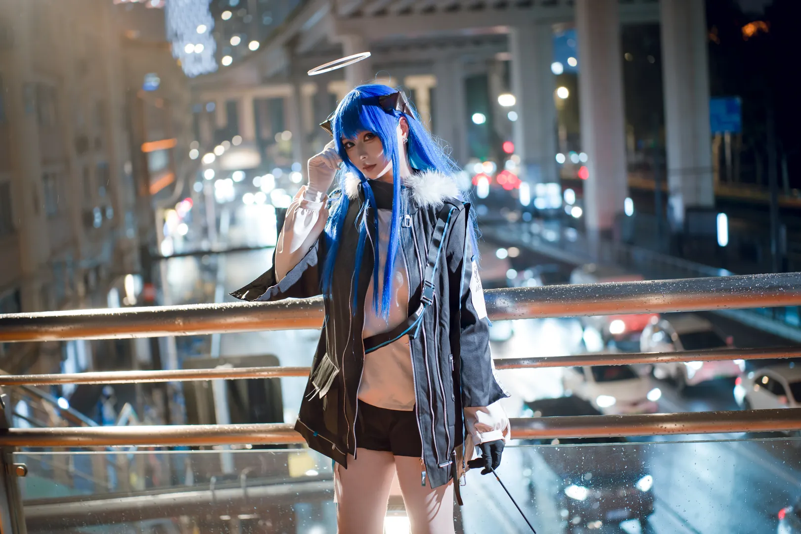 cosplay, 明日方舟, 二次元cos, 夜景摄影, 莫斯提马cos - 第2张