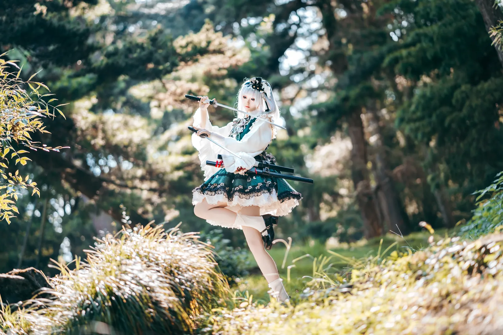 东方project, 魂魄妖梦cos, 白丝, 和风洛丽塔, 幽人の庭师 - 第6张