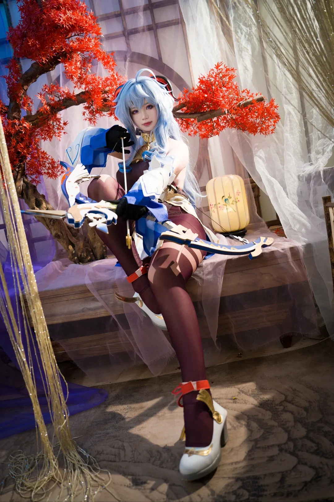 原神, 甘雨cos, 二次元摄影, 古风cosplay, 连裤袜 - 第6张