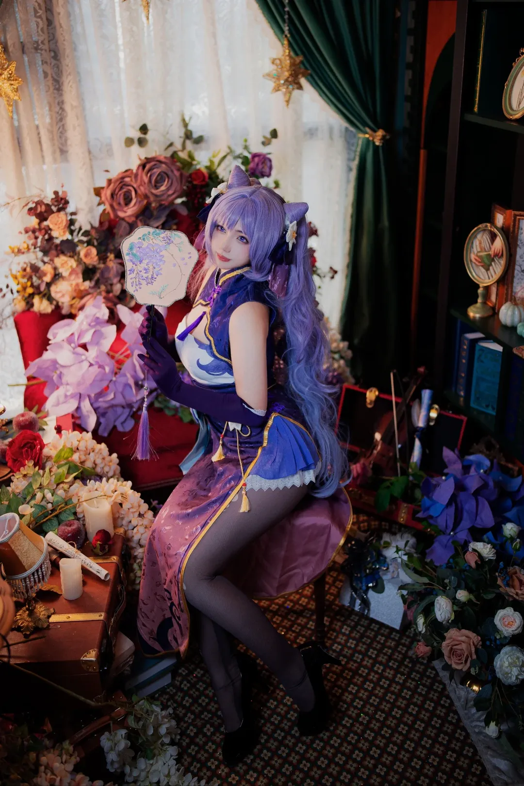 原神, 刻晴コスプレ, 黒タイツ コーデ, 原神コスプレ, スタジオポートレート - 2枚目
