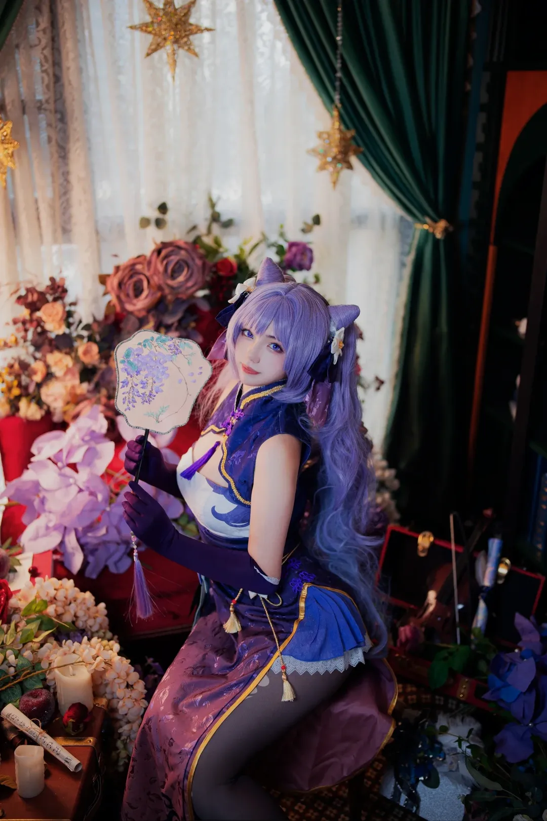 原神, 刻晴コスプレ, 黒タイツ コーデ, 原神コスプレ, スタジオポートレート - 3枚目