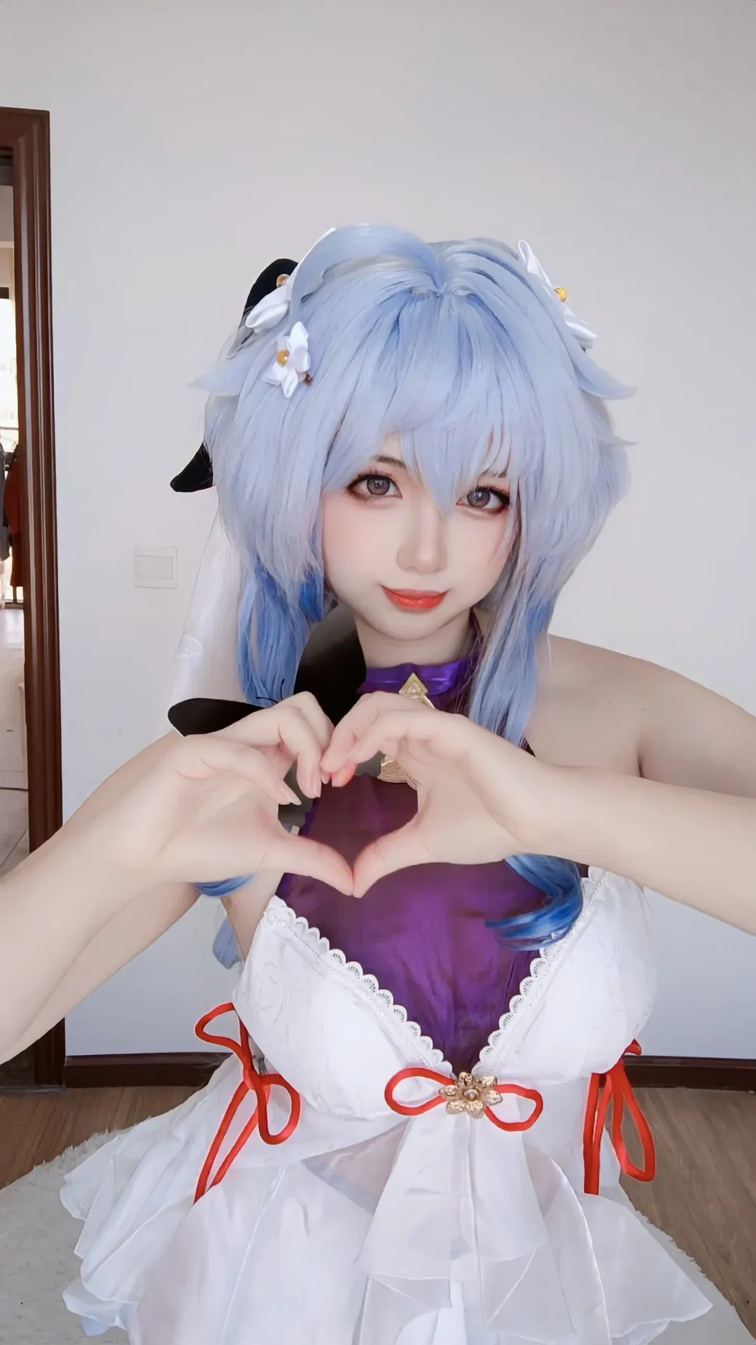 原神, 甘雨cos, 二次元少女, 蓝色系穿搭, cosplay日常 - 第8张