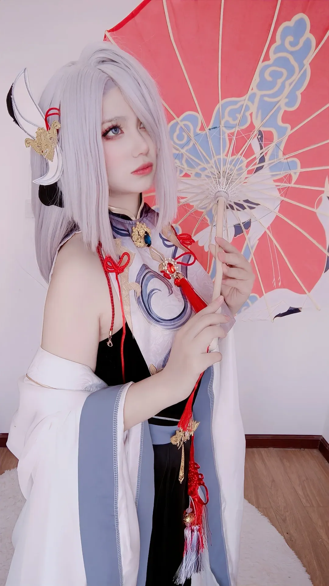 原神, 申鹤cos, 动漫cosplay, 国风cosplay, 银发cosplay