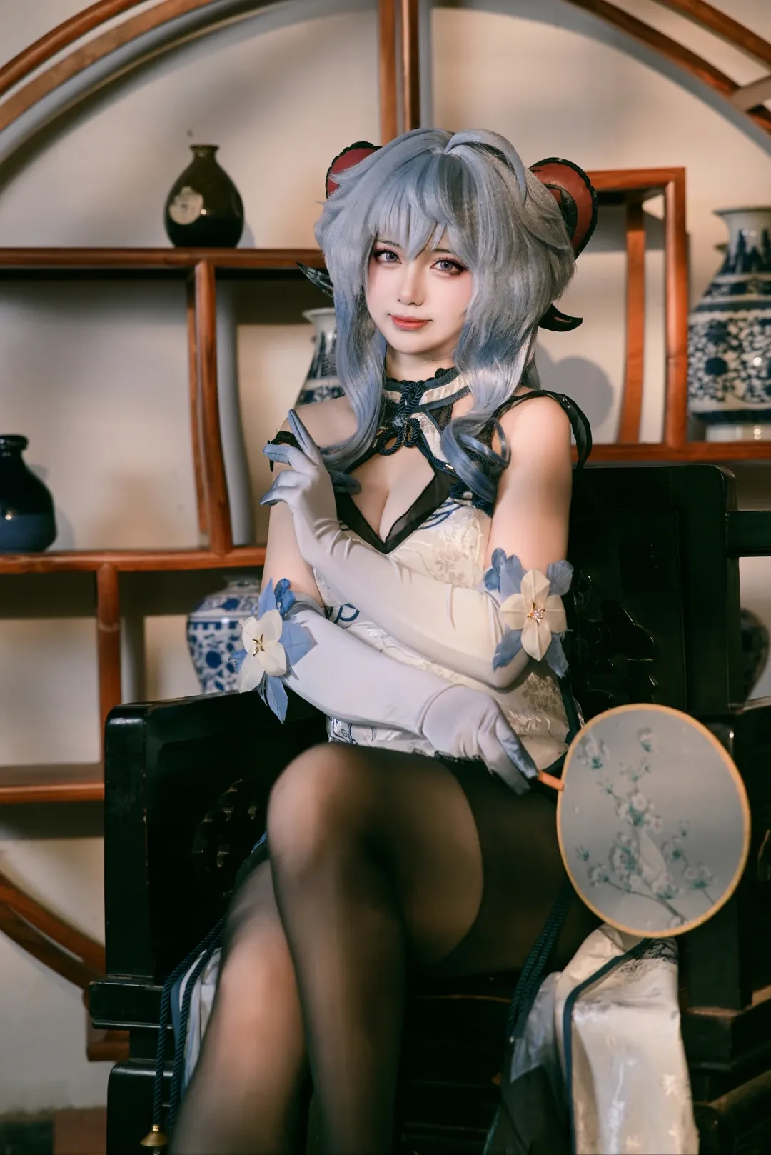 原神, 甘雨cos, 国风摄影, cosplay穿搭, 丝袜cos - 第3张