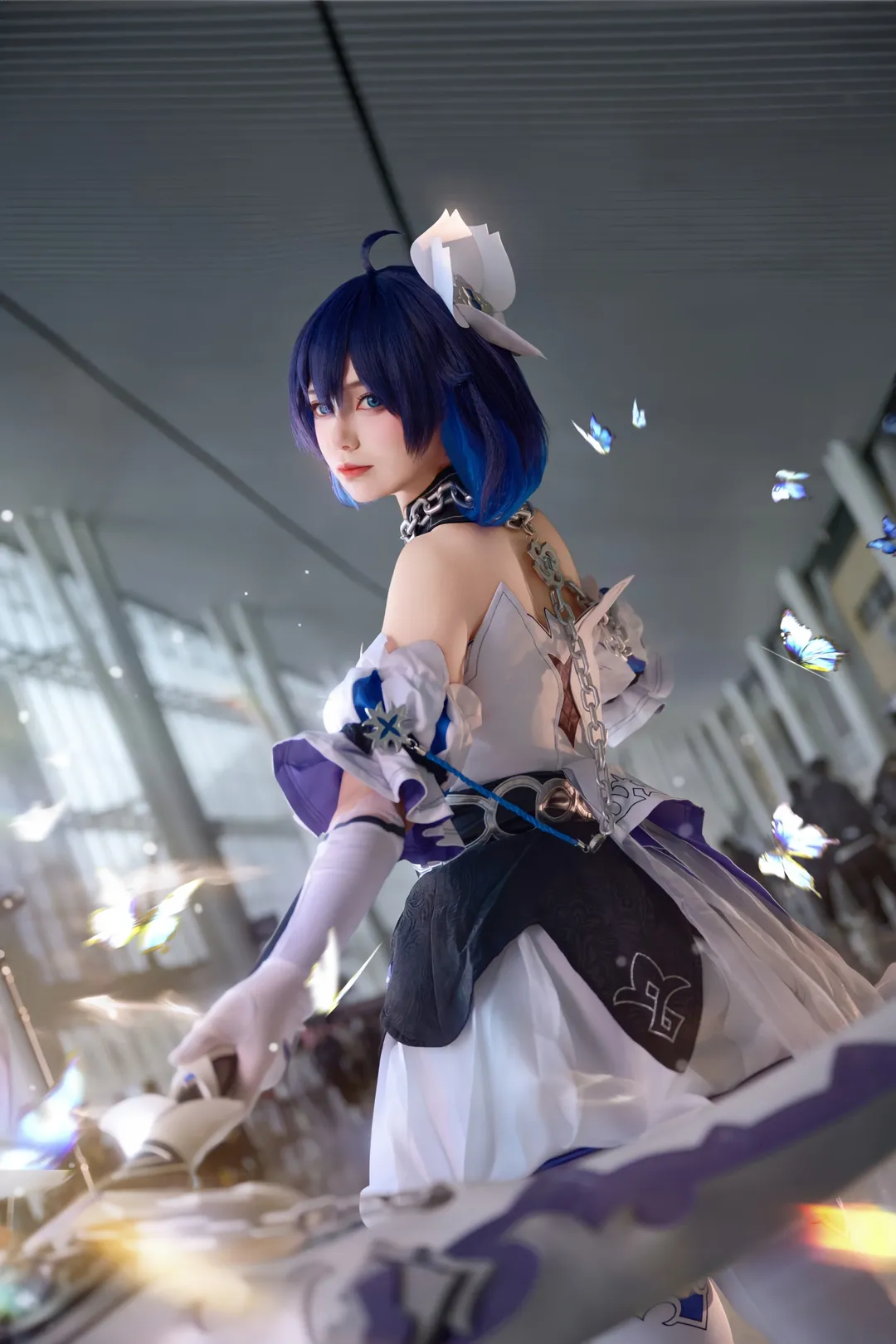 二次元摄影, 漫展, 希儿cos, 崩坏三, 白丝 - 第1张