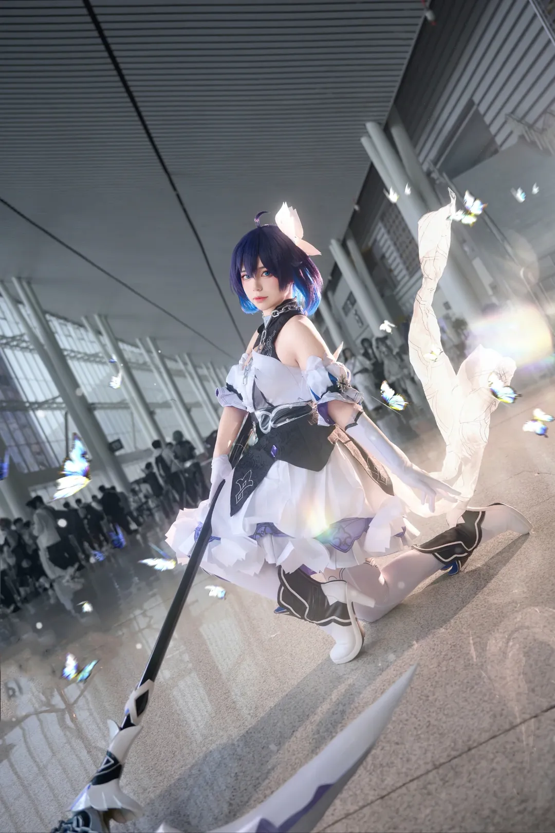 二次元摄影, 漫展, 希儿cos, 崩坏三, 白丝 - 第3张