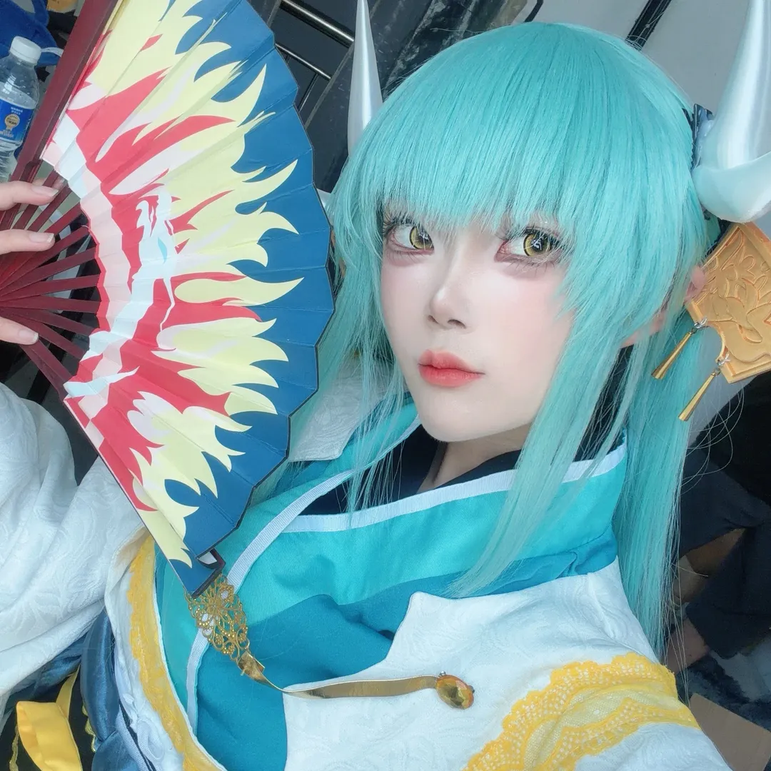 命运冠位指定, 夏日cosplay, 和风造型, 清姬cos, FGO十周年 - 第1张