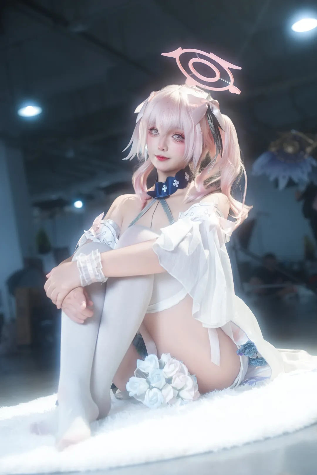 蔚蓝档案, 漫展场照, 白丝, cosplay返图, 小春cos