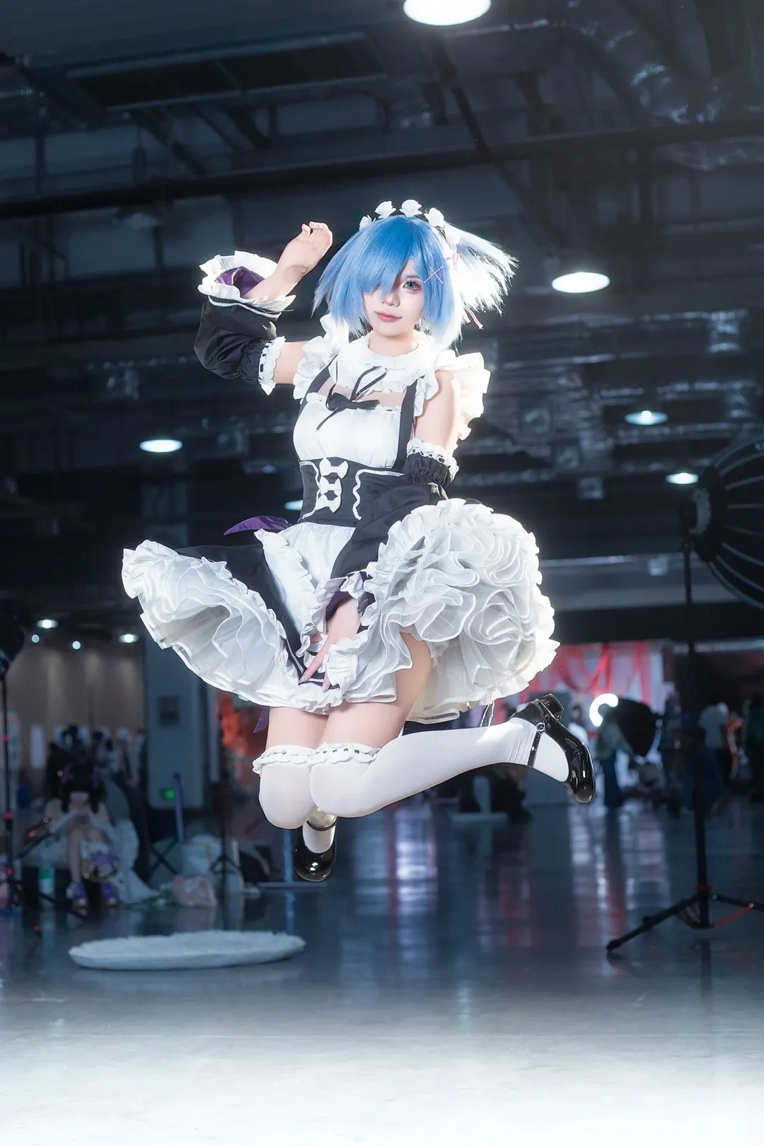 cosplay, 漫展場照, 蕾姆cos, 從零開始的異世界, 白絲 - 第1張