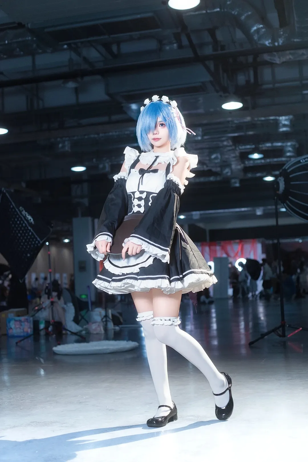 cosplay, 漫展場照, 蕾姆cos, 從零開始的異世界, 白絲 - 第2張