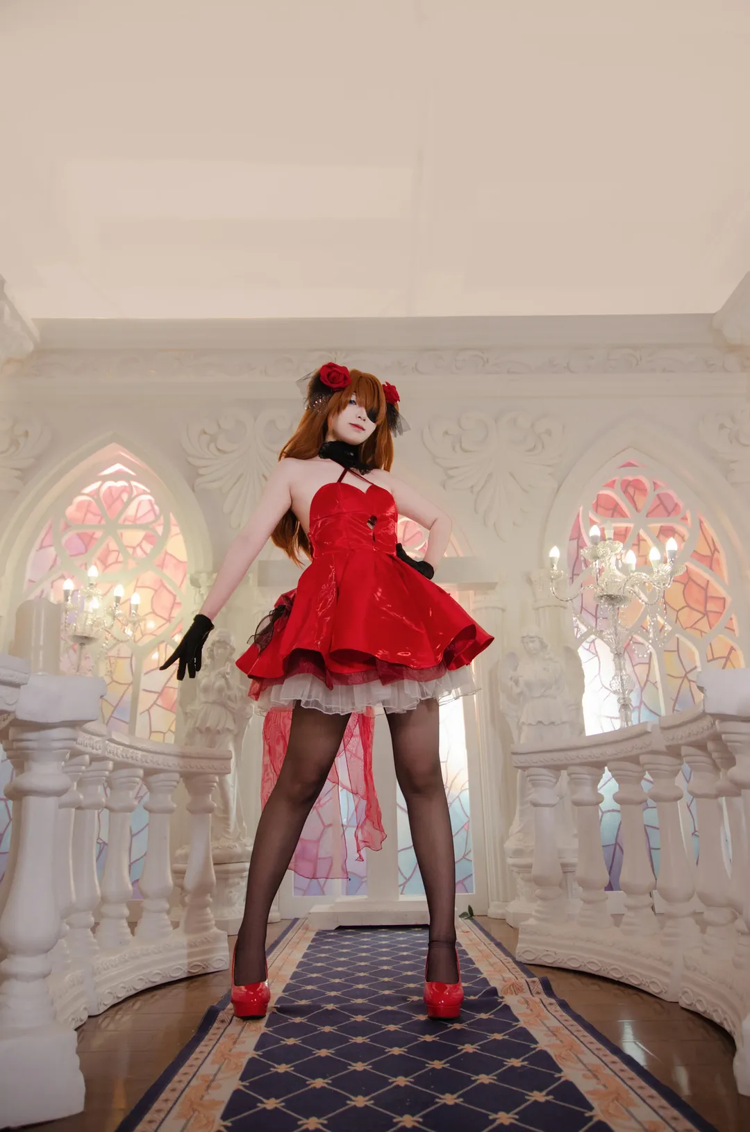 二次元コスプレ, アスカコスプレ, 新世紀エヴァンゲリオン, 黒ストッキング, 重慶コスプレ - 10枚目