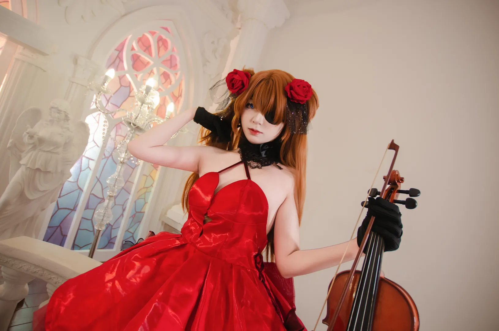 二次元コスプレ, アスカコスプレ, 新世紀エヴァンゲリオン, 黒ストッキング, 重慶コスプレ - 15枚目