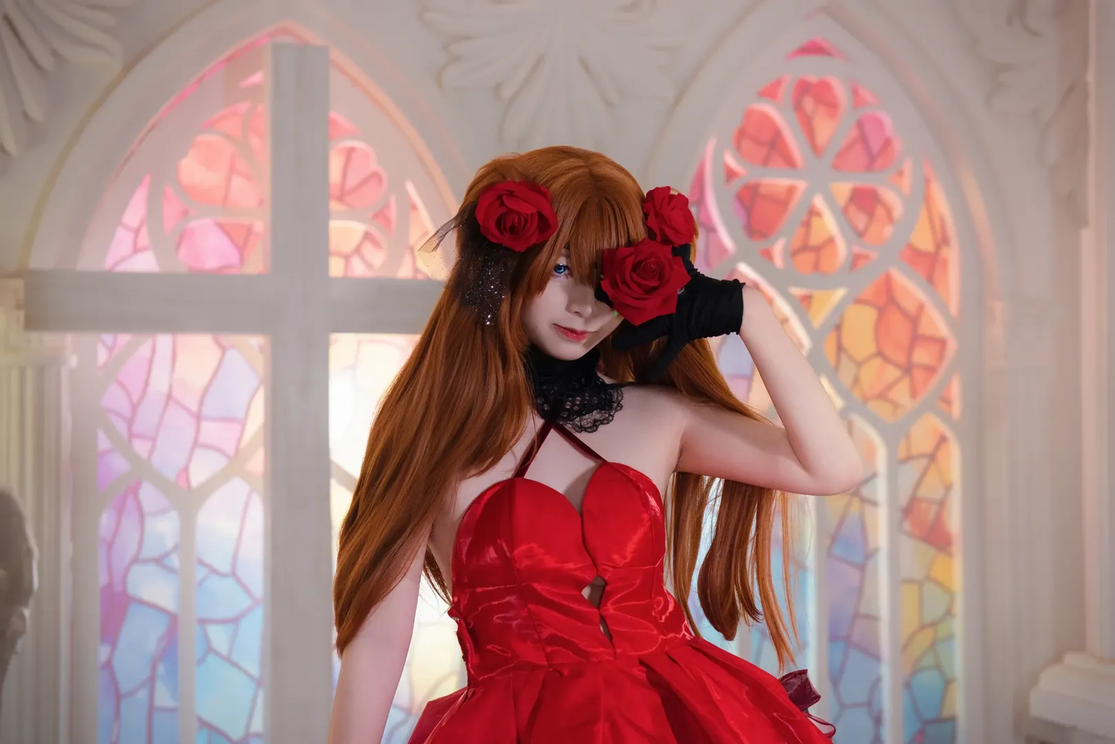 二次元コスプレ, アスカコスプレ, 新世紀エヴァンゲリオン, 黒ストッキング, 重慶コスプレ - 18枚目
